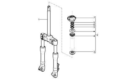 Fork front wheel
