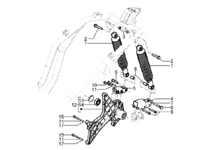 Rear shock absorber