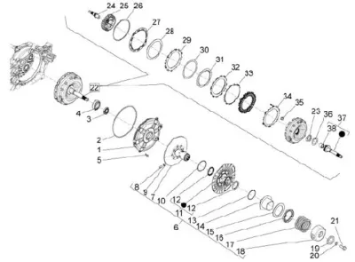 Rear pulley - clutch