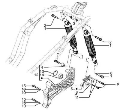 Rear shock absorber