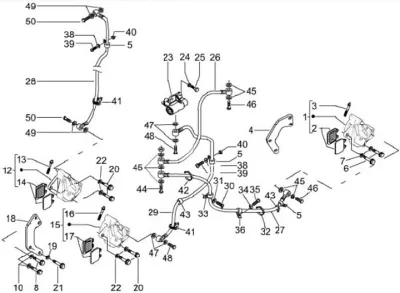 Brake caliper - brake hose