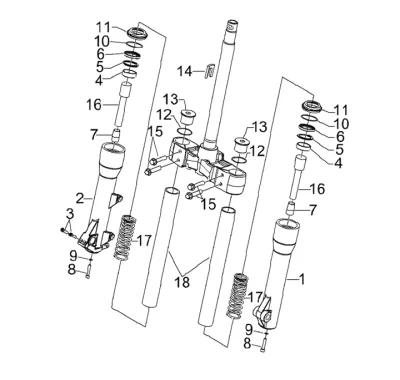 Fork parts (Kayaba)