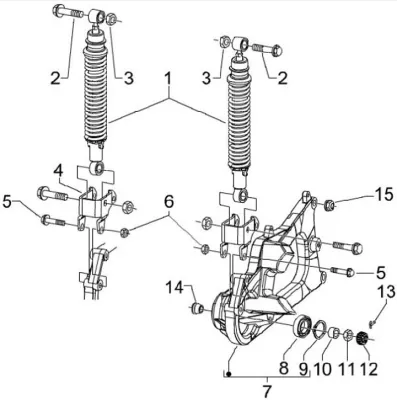 Rear shock absorber