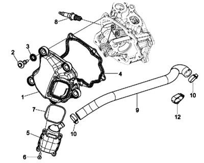 Tapa deflector cilindro