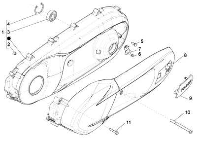 Engine casing cover