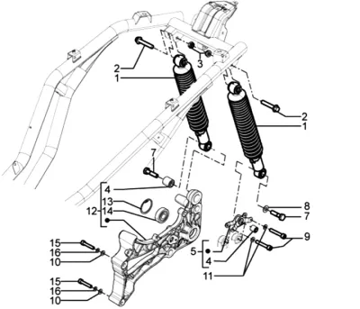 Rear shock absorber