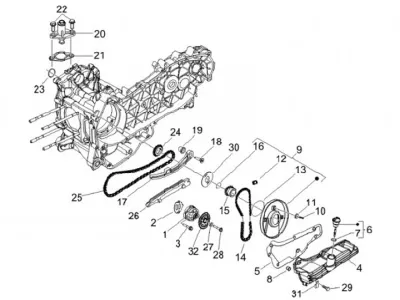 Oil pump - timing chain