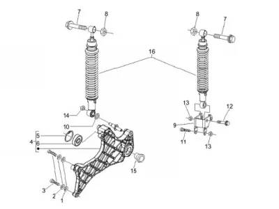 Rear shock absorber