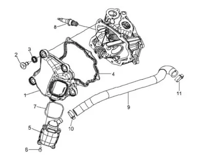 Tapa deflector cilindro