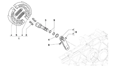 Rear brake shoes