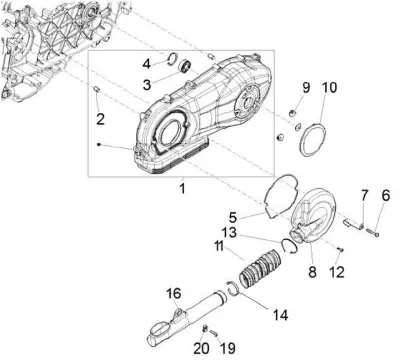 Rear pulley - clutch