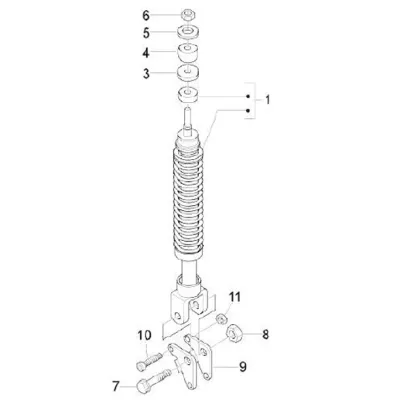 Rear shock absorber