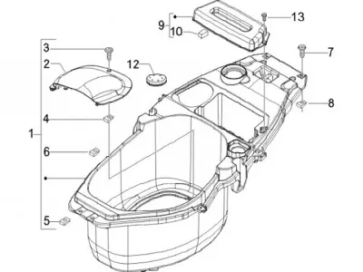 Compartiment pour casque