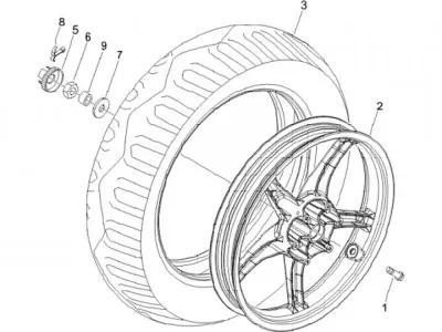 Roue arrière