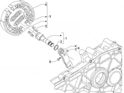 Rear brake shoes