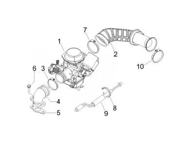 Carburettor - intake manifold