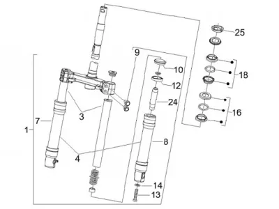 Fork - steering set