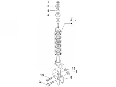 Rear shock absorber