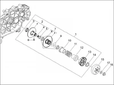 Rear pulley - clutch