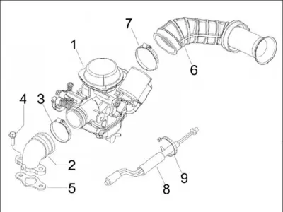 Carburettor - intake manifold