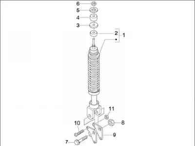 Rear shock absorber
