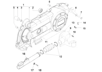 Engine casing cover