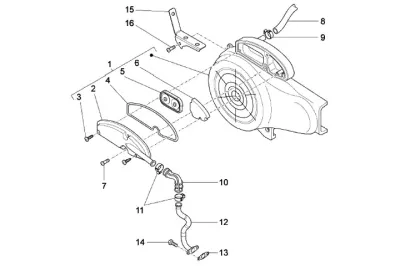 Secondary air housing