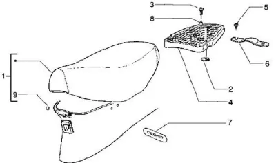 Seat - rear rack