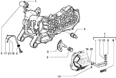 Starter motor - kickstarter