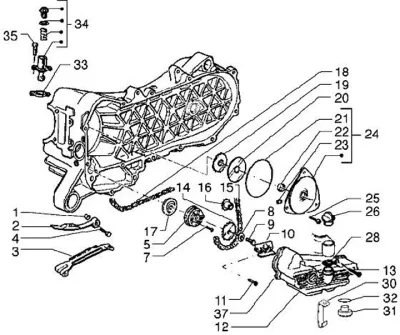 Oil pump - timing chain