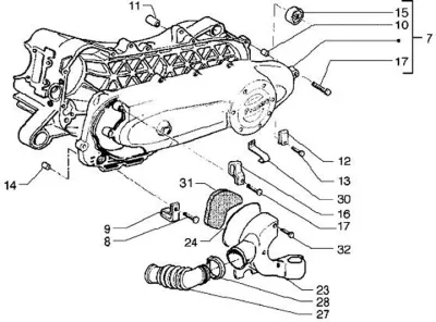 Engine casing cover