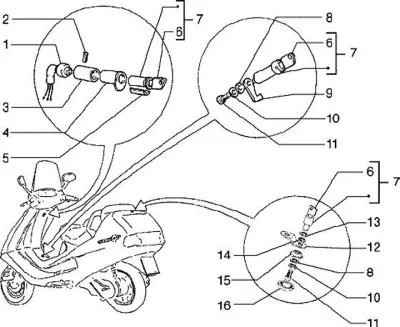 Lock set - ignition switch