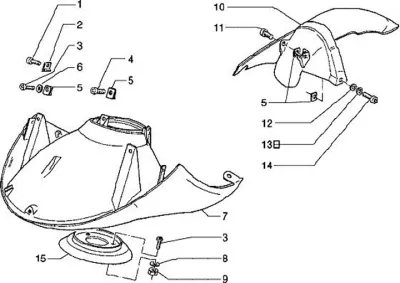 Rear mudguard