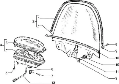 Speedo - fork front wheel
