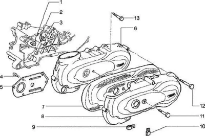 Engine casing cover