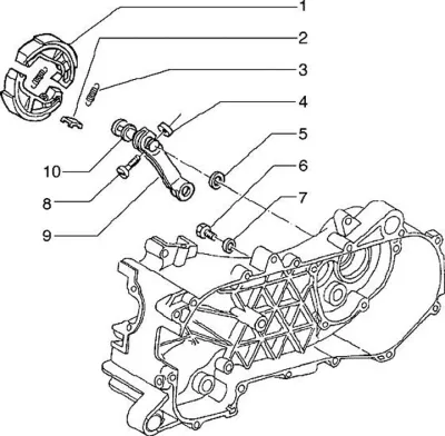 Rear brake shoes