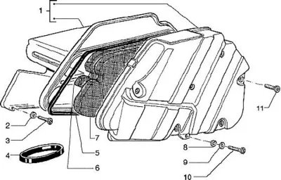 Air intake filter