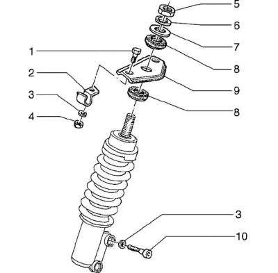 Front shock absorber