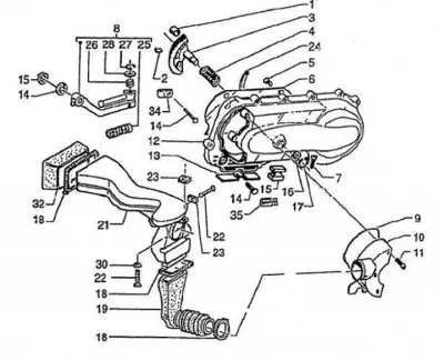 Engine casing cover