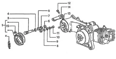 Rear brake shoes