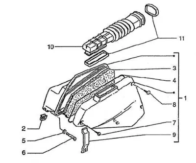 Air intake filter
