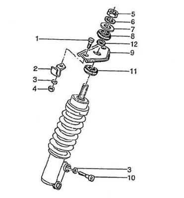 Front shock absorber mount
