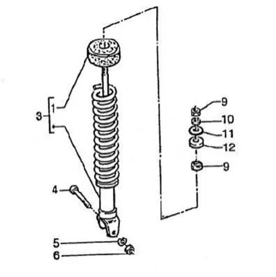 Rear shock absorber