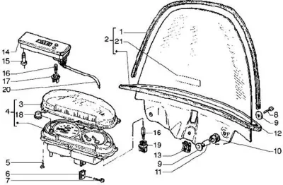 Compteur - fourche roue avant