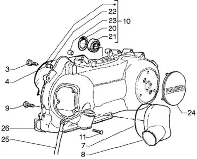 Couvercle carter moteur