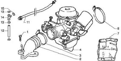 Carburateur  - pipe d'admission