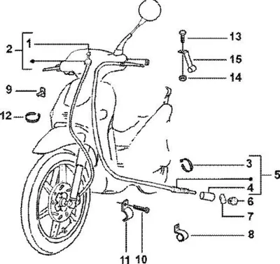 Tachometeraxel - Bakre Broms Wire