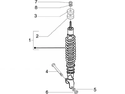 Rear shock absorber
