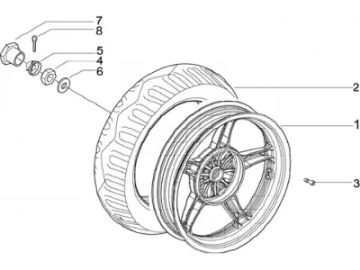 Rear wheel