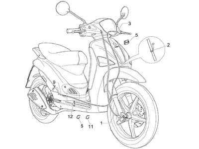 Tachometer Shaft - Rear Brake Cable